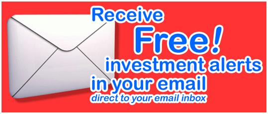 Free investment alerts in your email