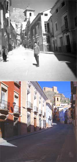 Cristbal Gabarrn en la Calle del Cao (Mula)